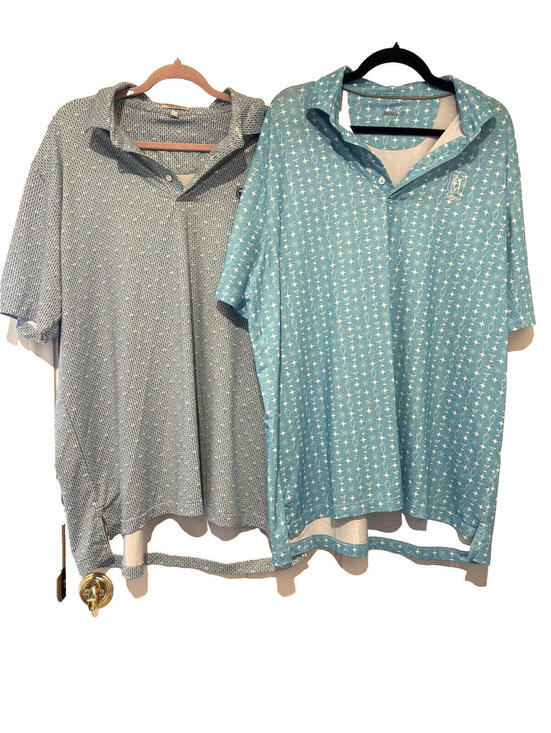 Peter Millar Other - Lot of 2 golf shirts sz XL Johnnie O and Peter Millar blue A